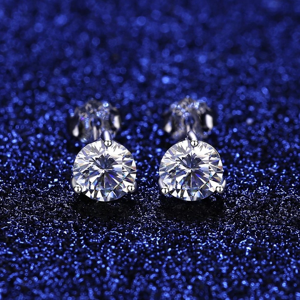2ct. t.w. Diamond Simple Stud Earrings - Picture 4 of 14